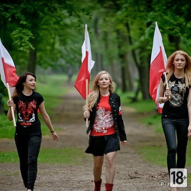 Привлекательные болельщицы на футбольных матчах из Польши.